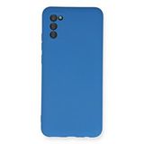 evimdeyokyok Evimdeyokyok Samsung Galaxy A03s Kılıf Nano İçi Kadife Silikon - Mavi