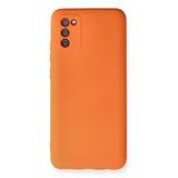 evimdeyokyok Evimdeyokyok Samsung Galaxy A03s Kılıf Nano İçi Kadife Silikon - Turuncu