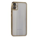 evimdeyokyok Evimdeyokyok Samsung Galaxy A05 Kılıf Razer Lensli Silikon - Gold