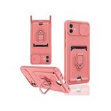 evimdeyokyok Evimdeyokyok Samsung Galaxy A05 Kılıf Zuma Kartvizitli Yüzüklü Silikon - Pembe
