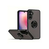 evimdeyokyok Evimdeyokyok Samsung Galaxy A05s Kılıf Montreal Yüzüklü Silikon Kapak - Siyah