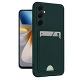 evimdeyokyok Evimdeyokyok Samsung Galaxy A16 5g Kılıf Kelvin Kartvizitli Silikon - Koyu Yeşil