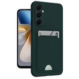 evimdeyokyok Evimdeyokyok Samsung Galaxy A26 Kılıf Kelvin Kartvizitli Silikon - Koyu Yeşil