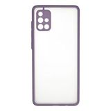 evimdeyokyok Evimdeyokyok Samsung Galaxy A71 Kılıf Montreal Silikon Kapak - Mor