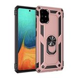 evimdeyokyok Evimdeyokyok Samsung Galaxy A71 Kılıf Sofya Yüzüklü Silikon Kapak - Rose Çok Renkli