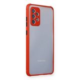 evimdeyokyok Evimdeyokyok Samsung Galaxy A72 Kılıf Miami Şeffaf Silikon - Kırmızı