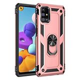 evimdeyokyok Evimdeyokyok Samsung Galaxy M31s Kılıf Sofya Yüzüklü Silikon Kapak - Rose Çok Renkli