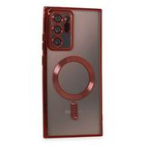 evimdeyokyok Evimdeyokyok Samsung Galaxy Note 20 Ultra Kılıf Kross Magneticsafe Kapak - Kırmızı