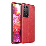 evimdeyokyok Evimdeyokyok Samsung Galaxy S21 Ultra Kılıf Auto Focus Kapak - Kırmızı