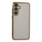 evimdeyokyok Evimdeyokyok Samsung Galaxy S23 Fe Kılıf Razer Lensli Silikon - Gold