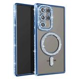 evimdeyokyok Evimdeyokyok Samsung Galaxy S23 Ultra Joke Simli Magneticsafe Kılıf - Mavi