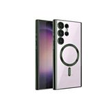 evimdeyokyok Evimdeyokyok Samsung Galaxy S24 Ultra Kılıf Kross Magneticsafe Kapak - Koyu Yeşil