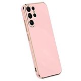 evimdeyokyok Evimdeyokyok Samsung Galaxy S24 Ultra Kılıf Volet Silikon - Pembe Sarı