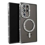 evimdeyokyok Evimdeyokyok Samsung Galaxy S25 Ultra Kılıf Joke Simli Magneticsafe Kılıf - Siyah