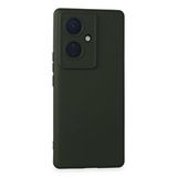 evimdeyokyok Evimdeyokyok Vivo V29 Lite Kılıf Nano İçi Kadife Silikon - Koyu Yeşil
