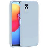 evimdeyokyok Evimdeyokyok Vivo Y53s Kılıf Nano İçi Kadife Silikon - Buz Mavi