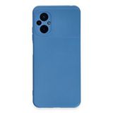 evimdeyokyok Evimdeyokyok Xiaomi Poco M5 Kılıf Nano İçi Kadife Silikon - Mavi