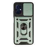 evimdeyokyok Evimdeyokyok Xiaomi Poco M5 Kılıf Pars Lens Yüzüklü Silikon - Yeşil