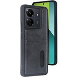 evimdeyokyok Evimdeyokyok Xiaomi Redmi 13c Kılıf Sara Kartvizitli Deri Kılıf - Siyah