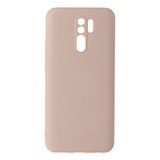 evimdeyokyok Evimdeyokyok Xiaomi Redmi 9 Kılıf Nano İçi Kadife Silikon - Pudra Kırmızı