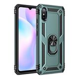 evimdeyokyok Evimdeyokyok Xiaomi Redmi 9a Kılıf Sofya Yüzüklü Silikon Kapak - Yeşil