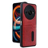 evimdeyokyok Evimdeyokyok Xiaomi Redmi A3 4g Kılıf Sara Kartvizitli Deri Kılıf - Kırmızı