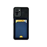 evimdeyokyok Evimdeyokyok Xiaomi Redmi Note 10 Kartlikli Silikon Kilif Lacivert Kırmızı