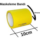 Evimdeyokyok Maskeleme Kağıt Bant Geniş Taban Bandı 100MMX20MT Sarı Tdrtr - TDR294ER6ZGJL