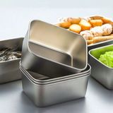 Evimdeyokyok Paslanmaz Çelik Saklama Kabı 1 Adet - Renkli - 1 - 2 cm