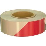 Evimdeyokyok Reflektör Kırmızı-Beyaz Reflektif Bant 50MM x 46MT - Çok Renkli - STANDART
