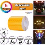 Evimdeyokyok Reflektörlü Reflektif Fosforlu Şerit Bant Petekli Reflekte Ikaz Bandı 5 cm x 5 Metre Sarı - standart - Çok Renkli - 1 Adet