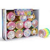 Evimdeyokyok Sanrio Karakterli Magic Spring Stres Yayı - Standlı Gökkuşağı Renkli Oyuncak Seti 12'li ALK3988 - Standart