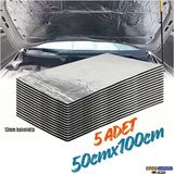 Evimdeyokyok Ticari Araç Karavan Panelvan Oto Ses Yalıtım Malzemesi Folyolu 13MM Kalınlıkta 50CMX100CM (5ADET) - Standart