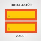 Evimdeyokyok Tır Arka Işaret Reflektörü Metal Sac Malzeme - Çok Renkli - STANDART