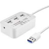 Evimdeyokyok USB 3.0 Hub Kart Okuyucu 7 Port 5 Gbps Beyaz HDX7028 - nc_SKY70754219