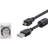 Evimdeyokyok USB Mini V3/5pin To USB Kablo 1.5 M - Siyah HDX7538 Tdrtr - TDRXXBBJRUB6B - Siyah