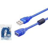 Evimdeyokyok USB Uzatma Kablosu 5 M - Şeffaf Mavi HDX7536 Tdrtr - TDRFAT84RFA3L