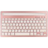 Evimdeyokyok ZR206 Rose Gold K6100 Kablosuz Klavye - STANDART - Çok Renkli