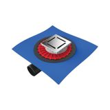Evimetal - 10X10 Cm Yer Süzgeci - Yalıtım Etekli - Yan. 50 Mm Çık