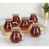 Evimin Eşyası Keyfi Ala 6’lı Cam Çay Bardağı - 180 ml - Şeffaf