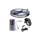 EvimLed Rgb Led 44 Tuşlu Kumanda 5 Metre Iç Mekan 3 Çip 5050 Smd 2 Amper Adaptör Tak Çalıştır