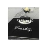 evimms Laundry Baskılı Çamaşır Makine Örtüsü Siyah