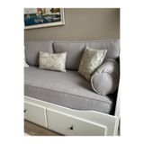 Evimstil Hemnes Uyumlu Divan Kılıf Seti 80x200x24 cm 2 Sırt Minderli 2 Sosis Kol Dayamalı