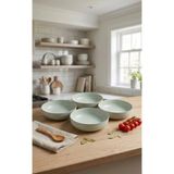 Evin Bizden Modern Porselen Elora Desen 4 Kişilik Çorba Salata Sunum Kasesi 15 cm 4 Parça Çok Amaçlı Kaseler