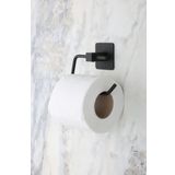 Evina Kare Yapışkanlı Siyah Açık Tuvalet Kağıtlığı Wc Kağıtlık Tutucu