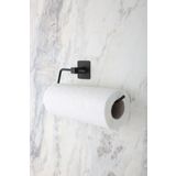 Evina Kare Yapışkanlı Siyah Kağıt Rulo Havluluk, Peçetelik, Yapışkanlı Tasarım, Banyo Askısı