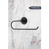 Evina Yapışkanlı Siyah Kağıt Rulo Havluluk, Peçetelik, Yapışkanlı Tasarım, Banyo Askısı Ring Serisi