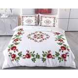 Evine Moda Çiçekler Dijital Baskılı 3D 3 Boyutlu Çift Kişilik Nevresim Takımı Kod: Loren - Renkli - 200 x 220 cm