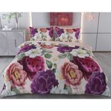 Evine Moda Çiçekler Dijital Baskılı 3D 3 Boyutlu Çift Kişilik Nevresim Takımı Kod: Serra - Renkli - 200 x 220 cm