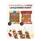 Evinize gelen 4’Lü Paket (2Adet Ekşi Mayalı Tam Buğday+ 2 Adet Ekşi Mayalı Kepekli Lavaş Ekmeği Paketi)